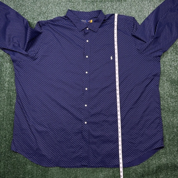 Polo Ralph Lauren Button Up Shirt Men's Size 5XB Blue Long Sleeve Collared - Picture 6 of 8